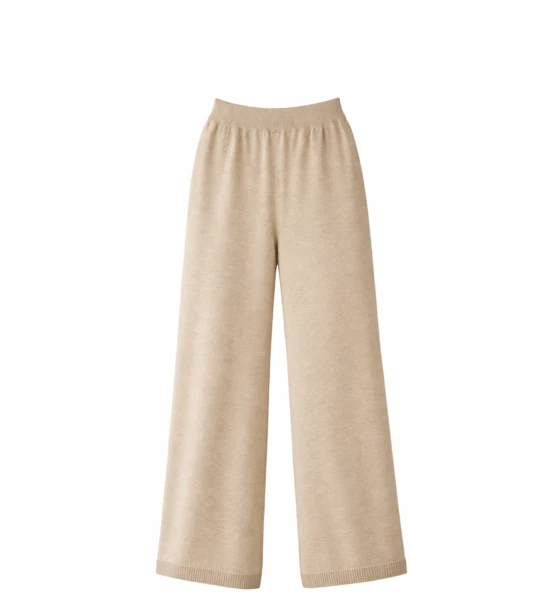 Wide Knit Elegant Pants