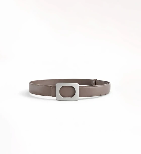 Cut-Out Square Buckle Belt