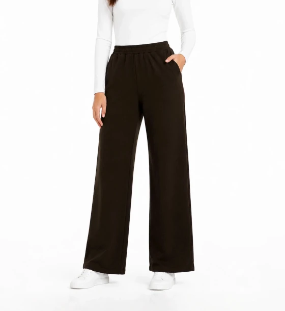 Elastic Waist Straight Leg