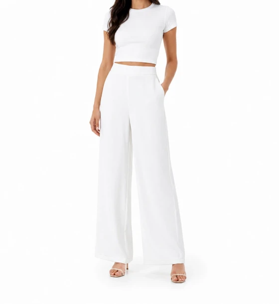 High-Waist Wide Leg Pants