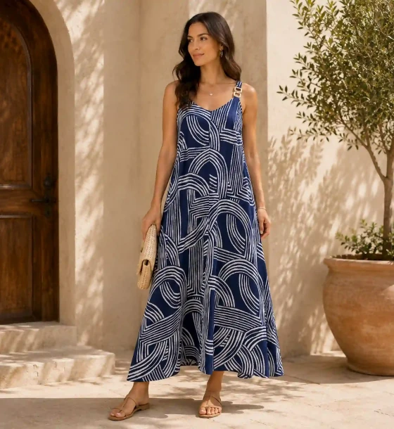 Printed Maxi Dresss