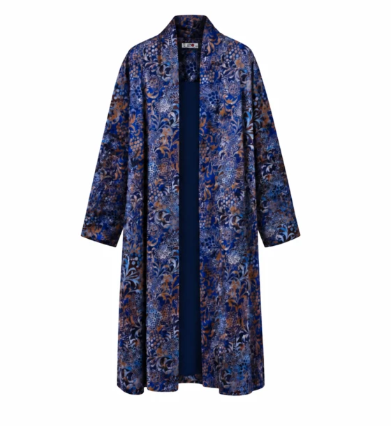 Long Printed Cardigan
