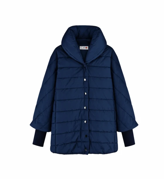 Wide Collar Puffer Jacket
