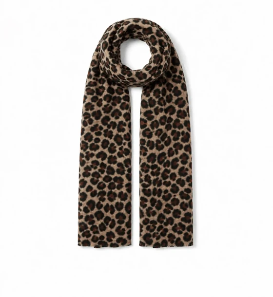 Classic Leopard Print Scarf