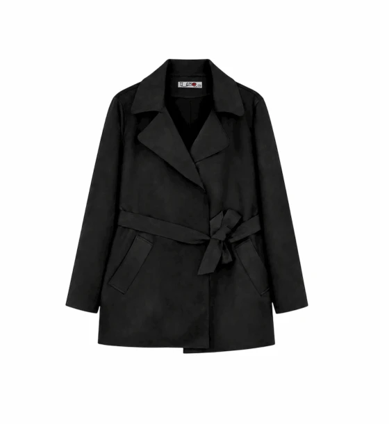 Belted Lapel Jacket