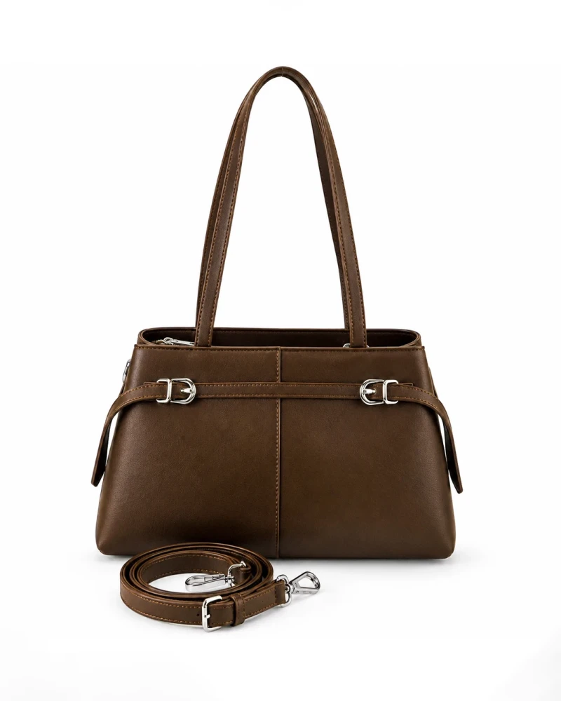 Buckle Detail Shoulder Bag