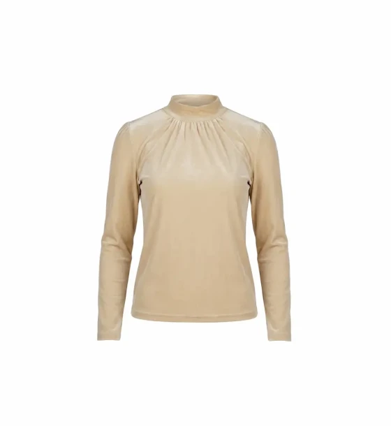 High Neck Bodysuit with Chiffon Ruffles