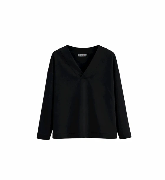 Oversized V-Neck Milton Sweatshirt