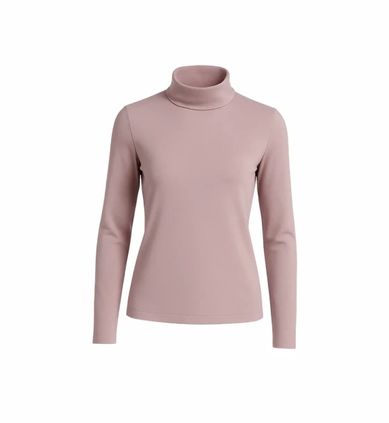 Elegant Basic Roll-Neck Top