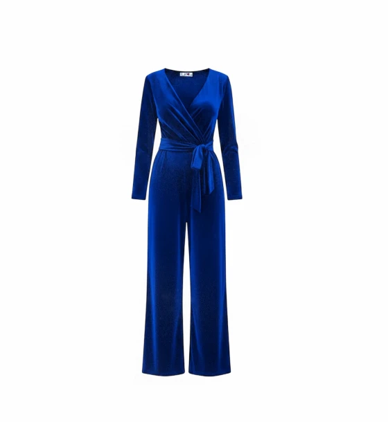 Elegant Wrap Jumpsuit with Side Tie