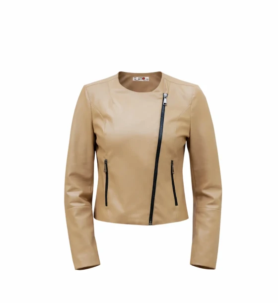 Sculpted Biker Jacket