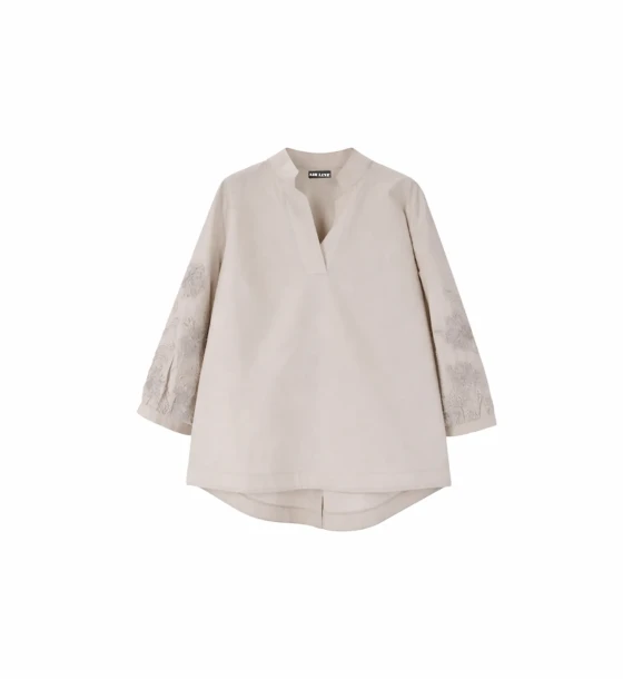 Elegant Sleeve Detail Blouse