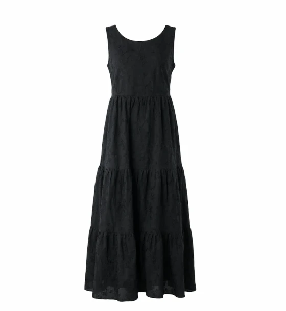Embroidered Tiered Summer Dress