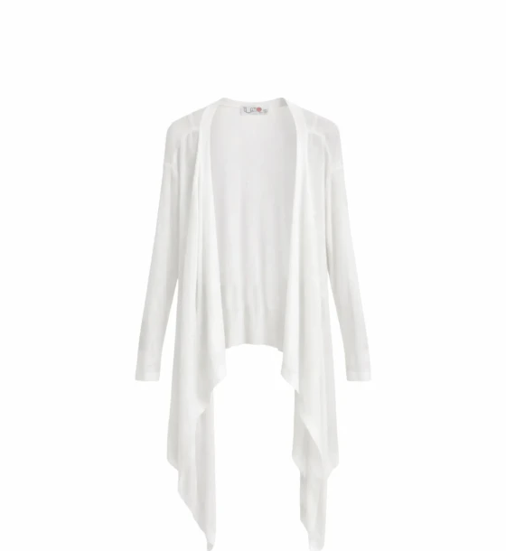 Draped Open Cardigan