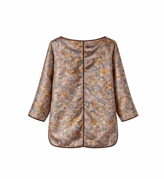 Cut-Out Back Blouse