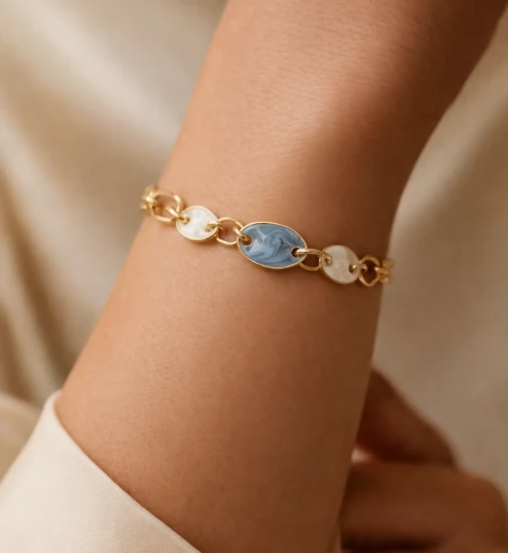 Marble Link Bracelet