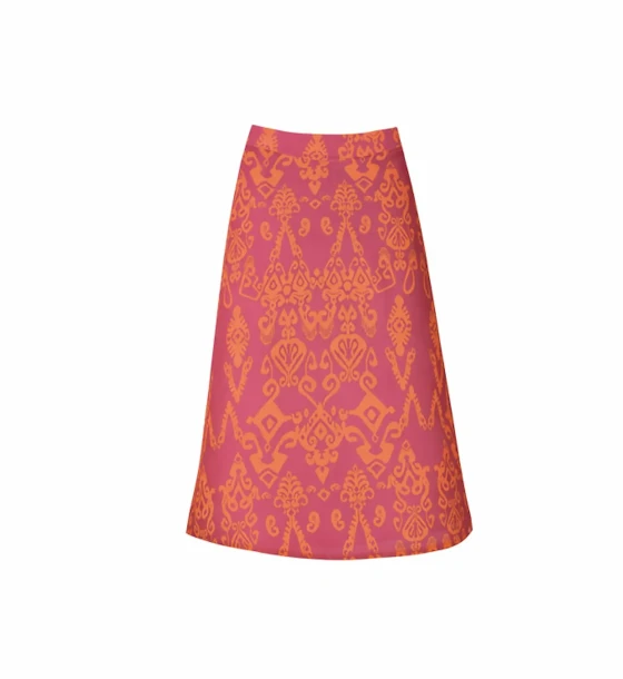 Printed High-Waist Skirt