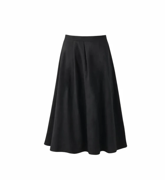High-Waist Flared Skirt