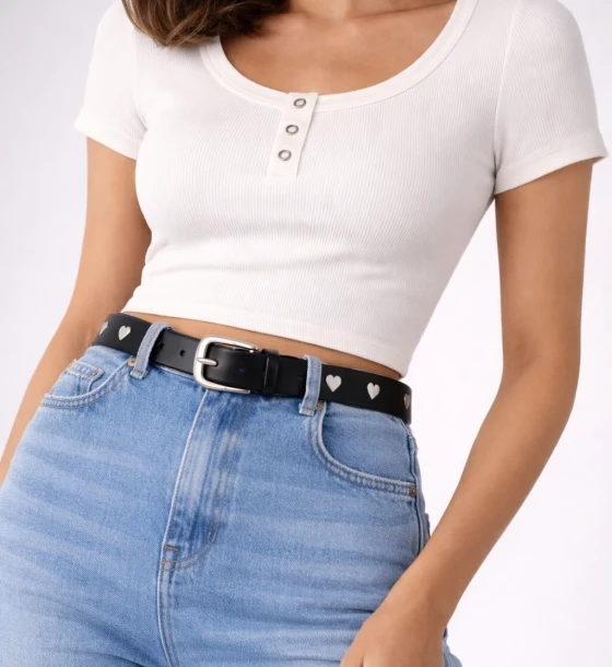 Heart Studded Belt