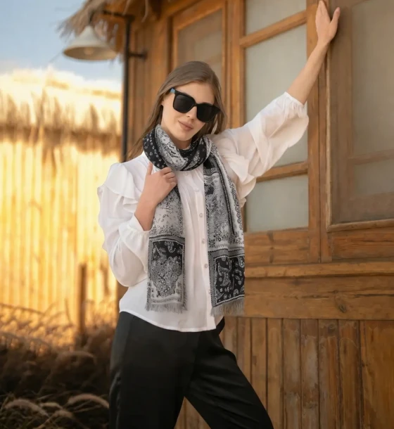 اسكارف بنقشة كلاسيك