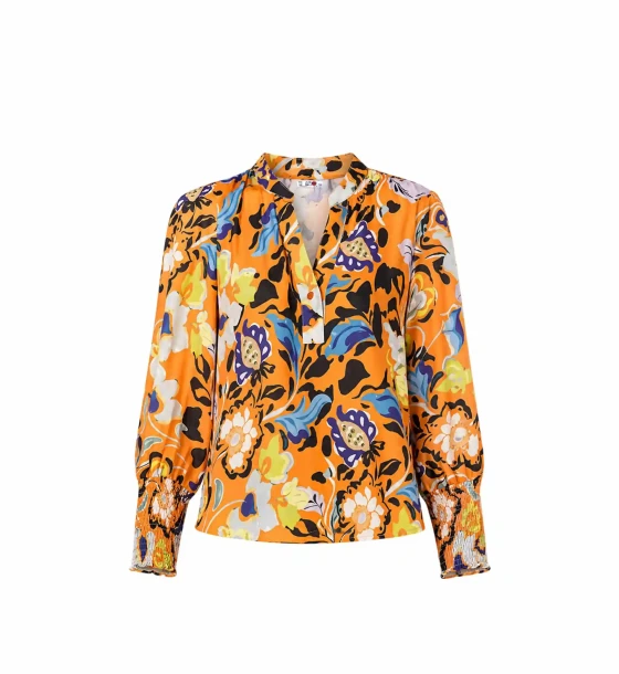 Floral Artistic Print Blouse