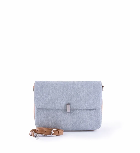 Canvas Crossbody Flap Bag