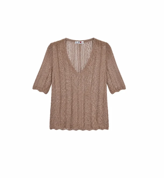 Textured V-Neck Body Top