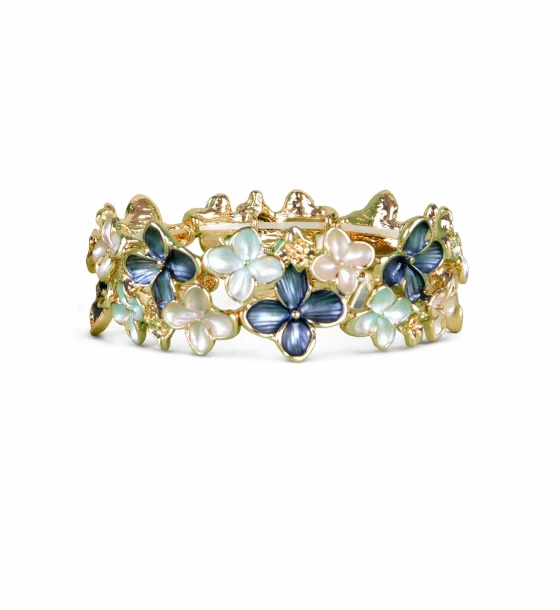 Elastic Floral Metal Bracelet
