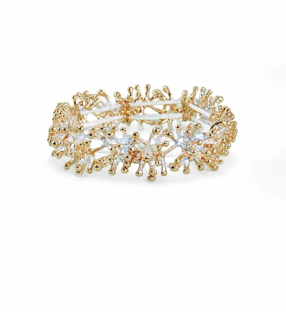 Elastic Spiked Metal Bracelet