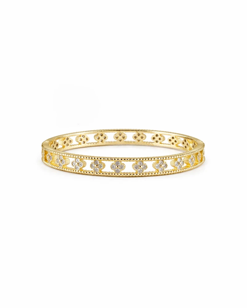 Crystal Floral Bangle