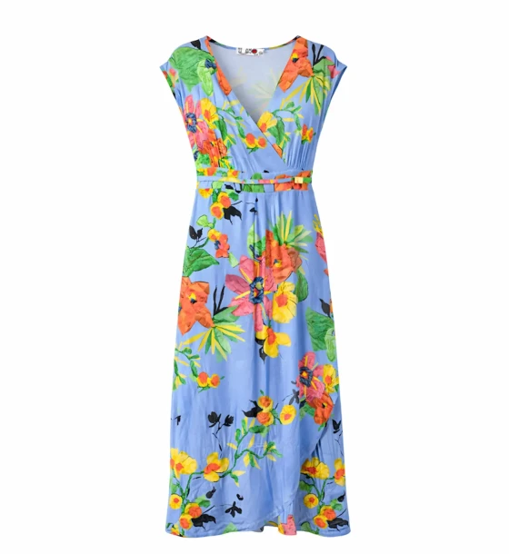 Printed Wrap Dress