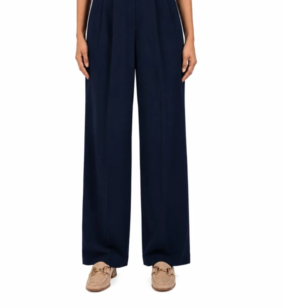 Pleated Wide Leg Pants