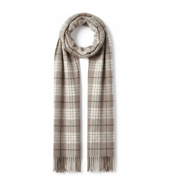 Classic Checkered  Wool Scarf