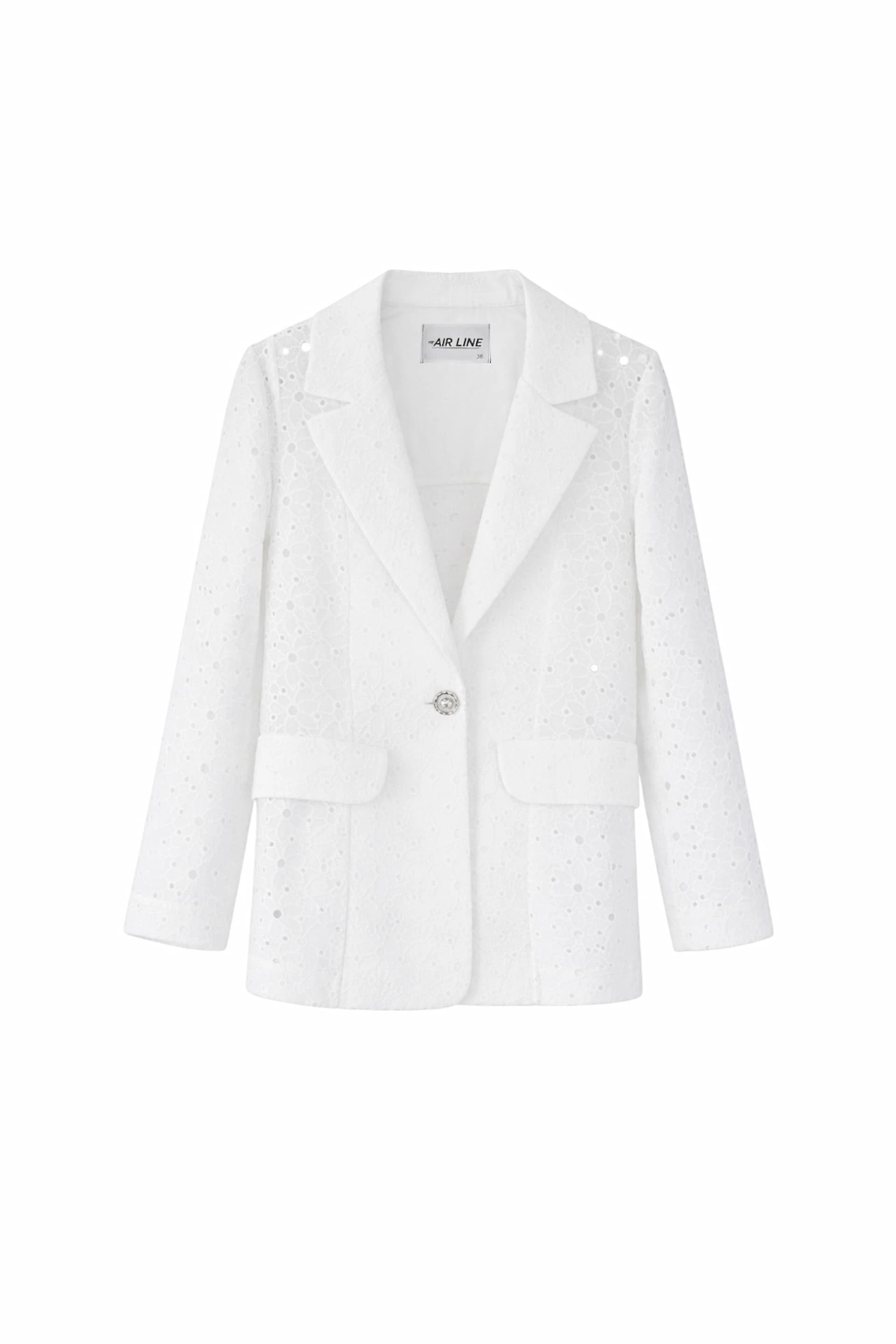 Cutwork Detail Blazer